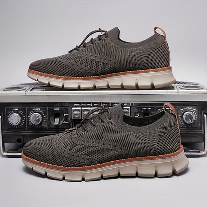 Slip-on breathable mesh running sneakers