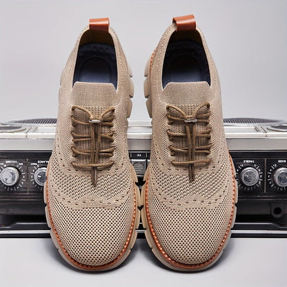 Slip-on breathable mesh running sneakers