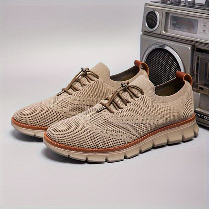 Slip-on breathable mesh running sneakers