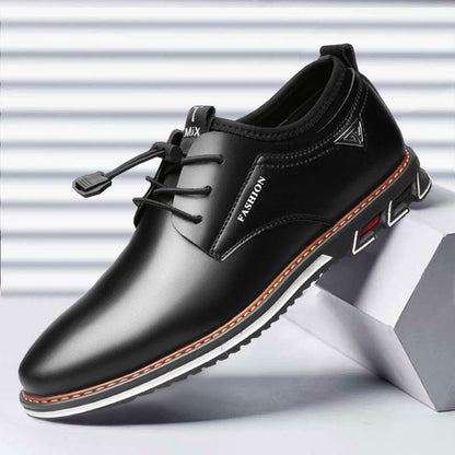 Men's Leather Formal Business Slip On Oxford Dress Shoes