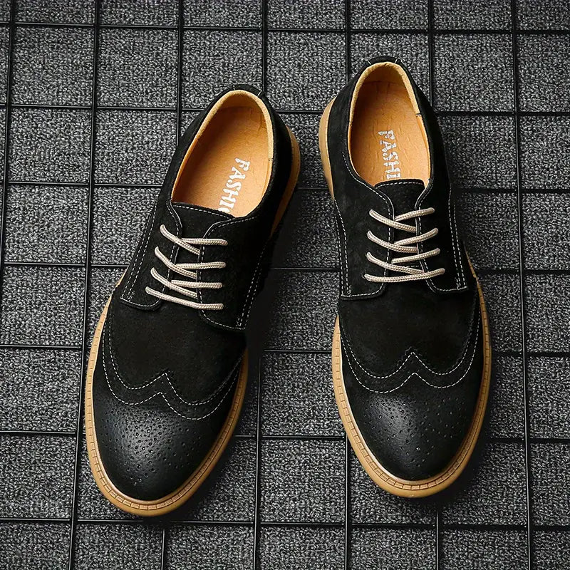 Men's Oxford Breathable Casual Lace-Up Business Shoes