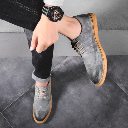 Men's Oxford Breathable Casual Lace-Up Business Shoes