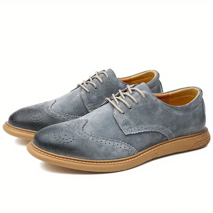 Men's Oxford Breathable Casual Lace-Up Business Shoes