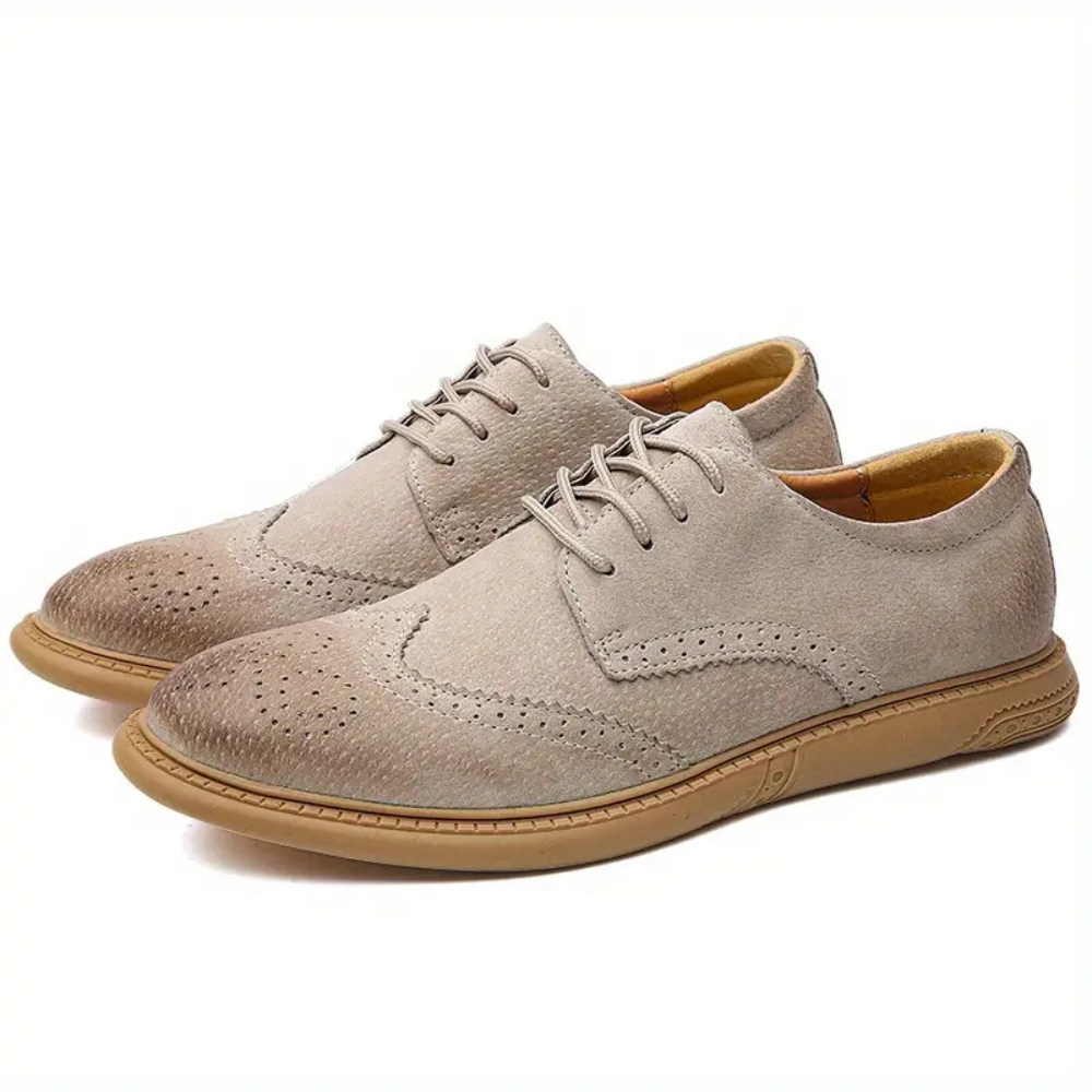 Men's Oxford Breathable Casual Lace-Up Business Shoes
