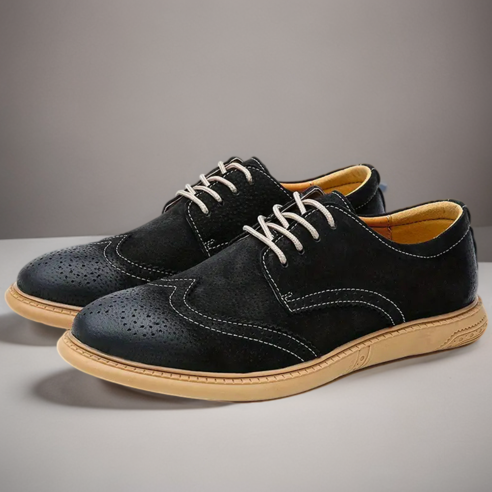 Men's Oxford Breathable Casual Lace-Up Business Shoes