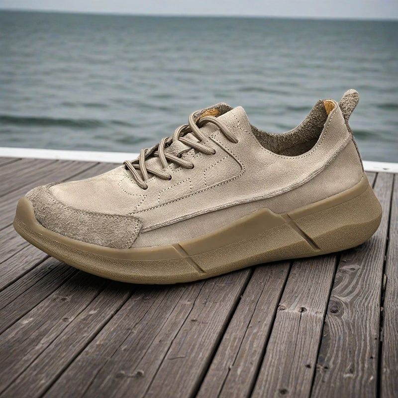 Handmade vintage genuine leather breathable shoes