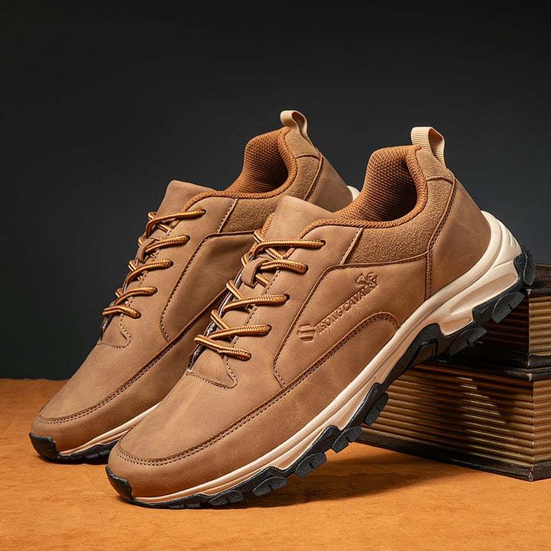 Men's Comfy Genuine Leather Orthopedic Sneakers