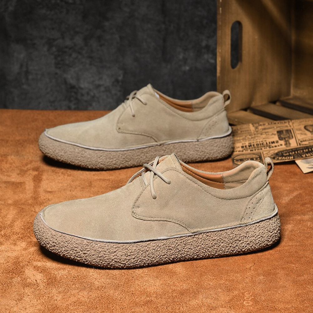 Suede Retro Chunky Casual Shoes