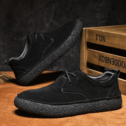Suede Retro Chunky Casual Shoes