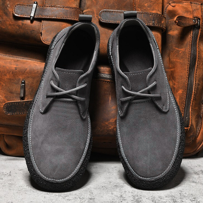 Suede Retro Chunky Casual Shoes