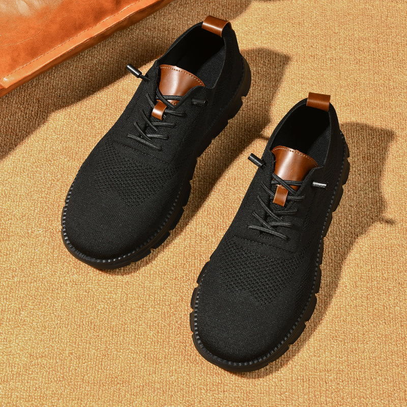 Black Sole Super Comfy breathable Orthopedic Mesh Sneakers For Wide Feet