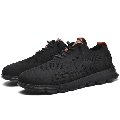 Black Sole Super Comfy breathable Orthopedic Mesh Sneakers For Wide Feet