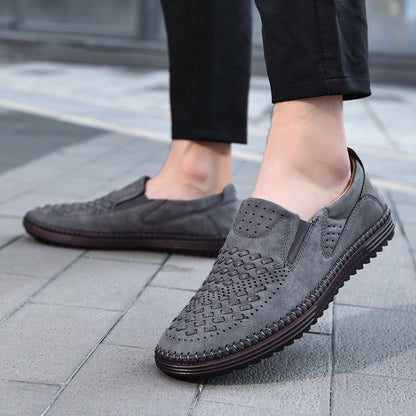 Handmade Casual Men's Breathable Casual Leather Shoes