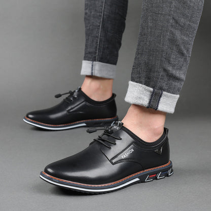 Men's Leather Formal Business Slip On Oxford Dress Shoes