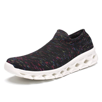 Men Outdoor Walking Flying Woven Breathable Ultra-light Walking Shoes
