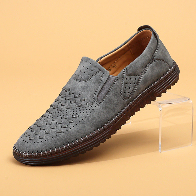 Handmade Casual Men's Breathable Casual Leather Shoes
