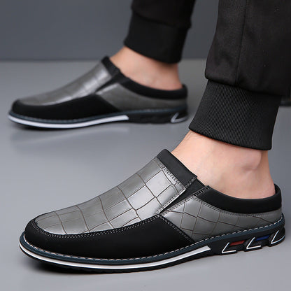Vintage Retro Style Plus Size Men's Comfy Non Slip Mules