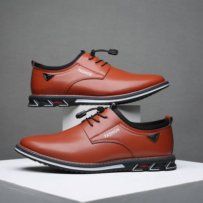Men's Leather Formal Business Slip On Oxford Dress Shoes