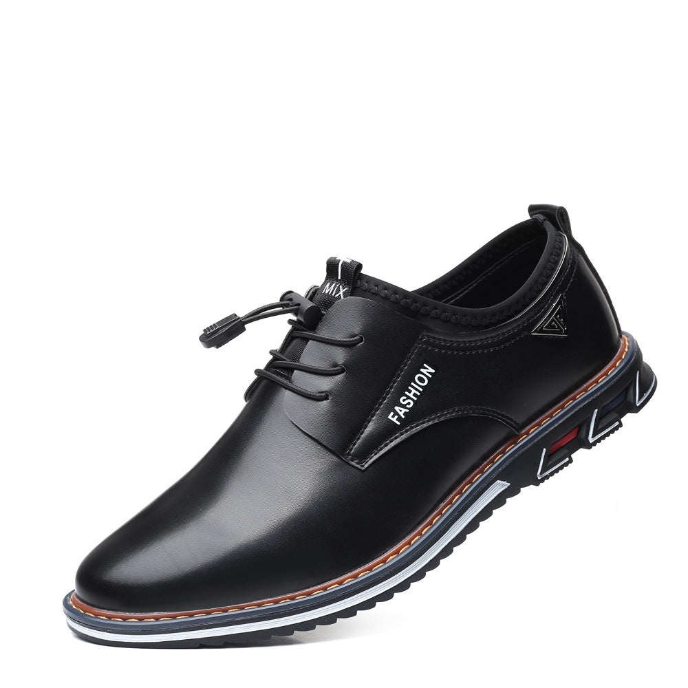 Men's Leather Formal Business Slip On Oxford Dress Shoes