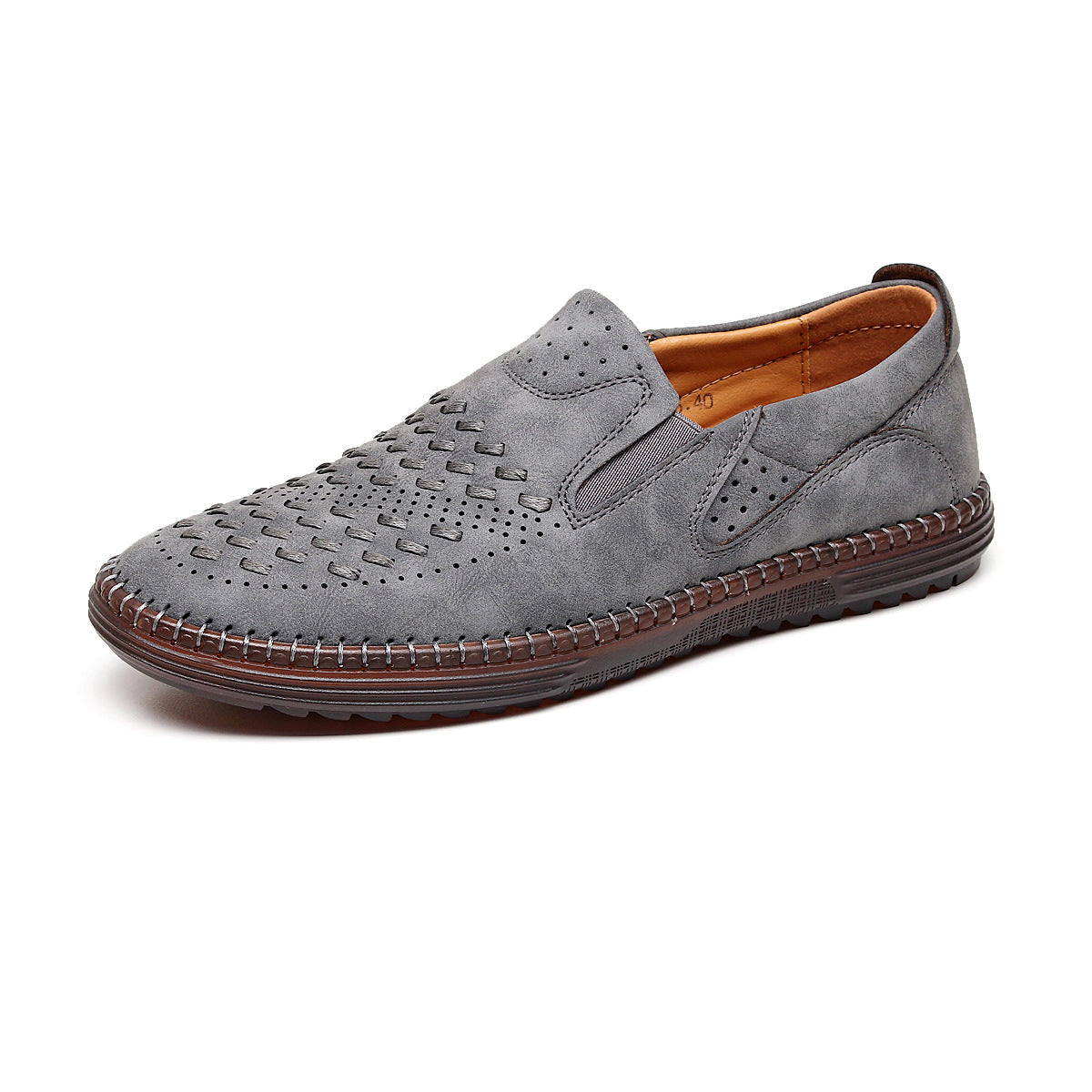 Handmade Casual Men's Breathable Casual Leather Shoes