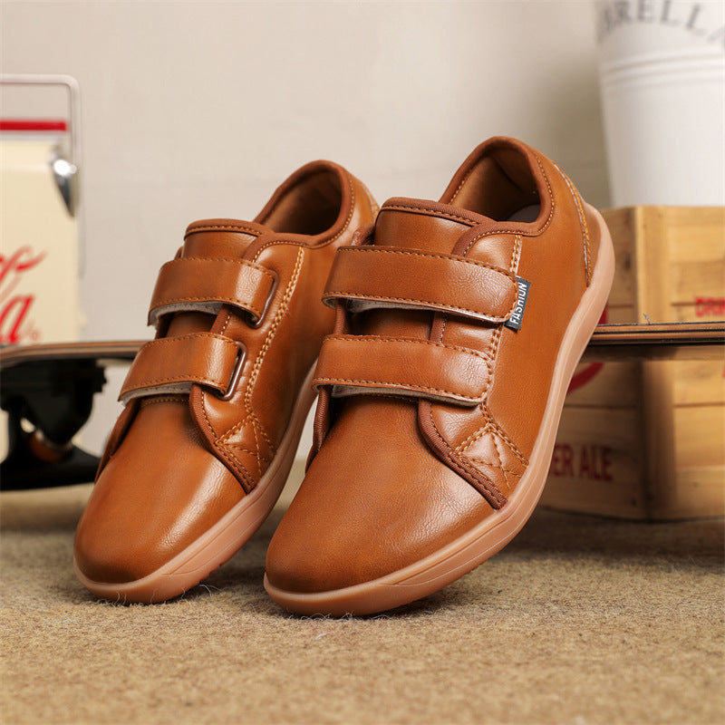 Wide Toe Box Velcro Men's Shoes