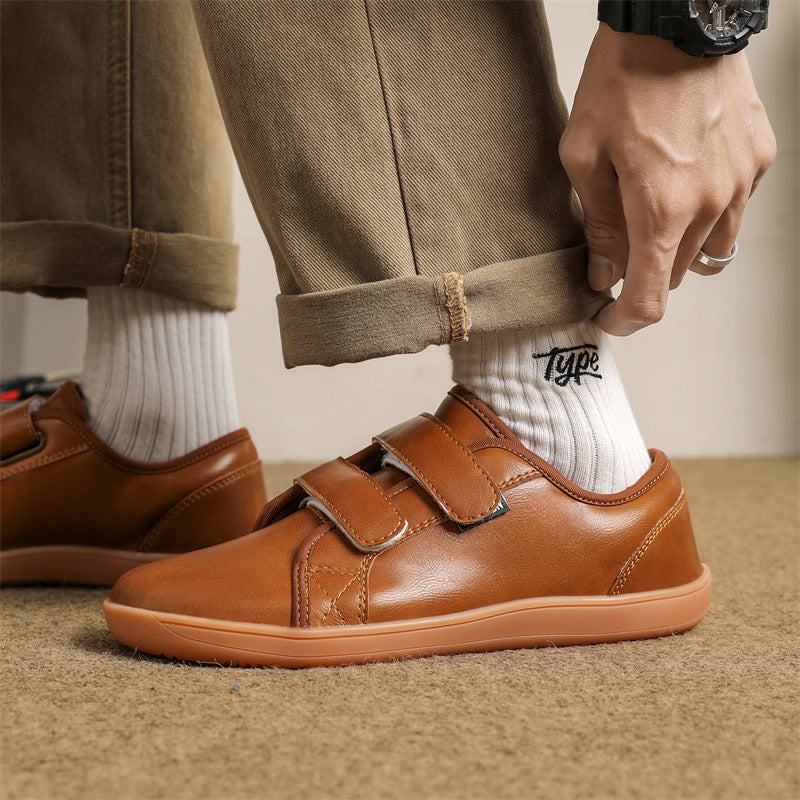 Wide Toe Box Velcro Men's Shoes