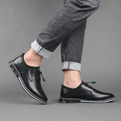 Men's Leather Formal Business Slip On Oxford Dress Shoes