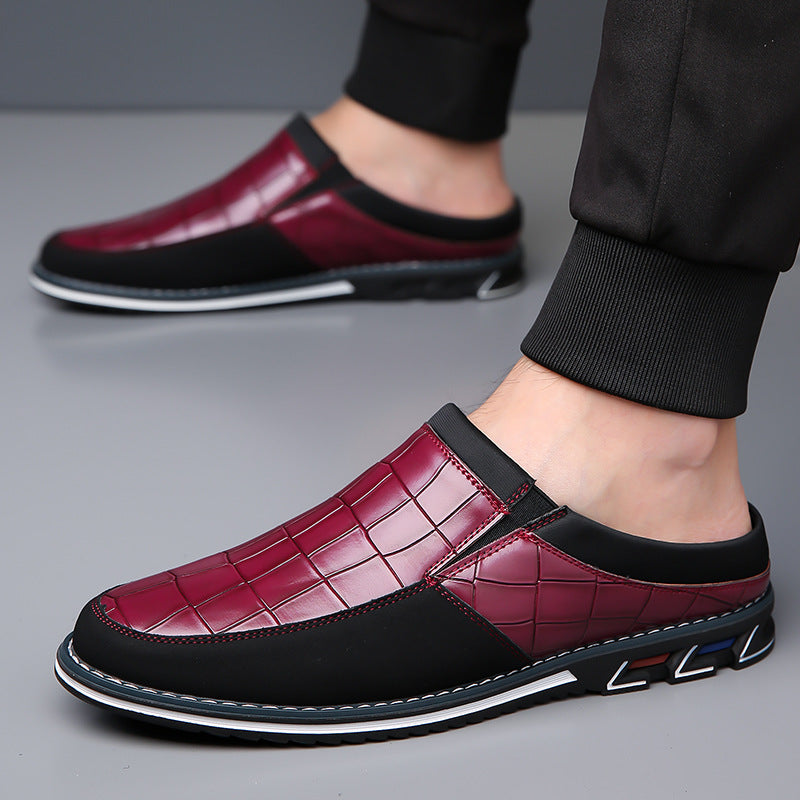 Vintage Retro Style Plus Size Men's Comfy Non Slip Mules