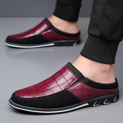 Vintage Retro Style Plus Size Men's Comfy Non Slip Mules