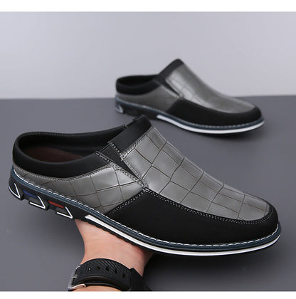 Vintage Retro Style Plus Size Men's Comfy Non Slip Mules