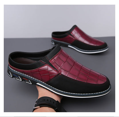 Vintage Retro Style Plus Size Men's Comfy Non Slip Mules
