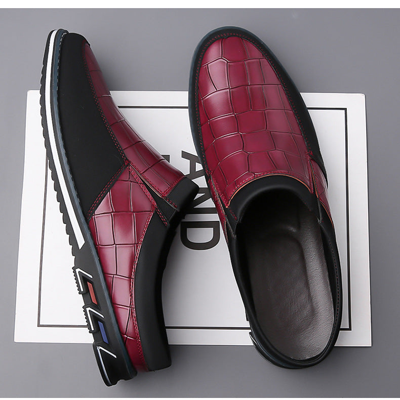 Vintage Retro Style Plus Size Men's Comfy Non Slip Mules