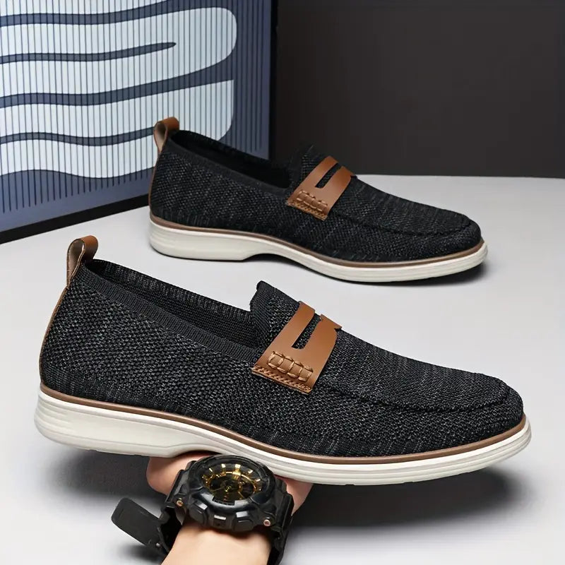 Men's Lightweight Breathable Slip On Penny Loafer Shoes