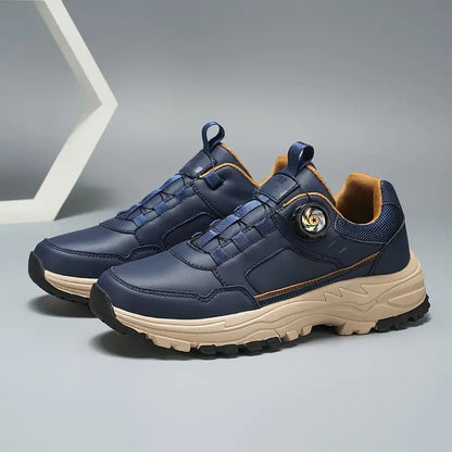 Stylish slip-on self-lacing men's sneakers
