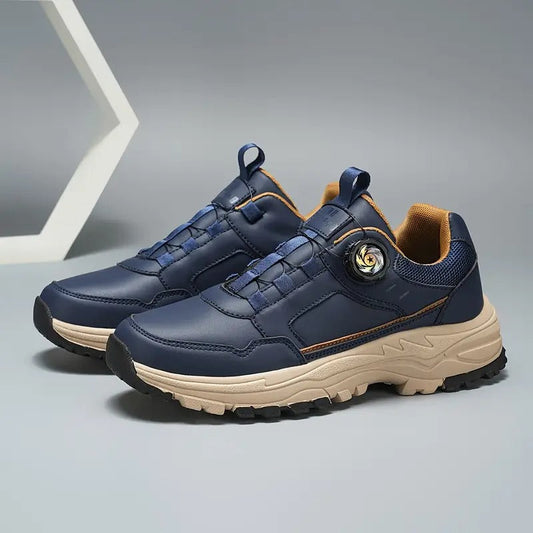 Stylish slip-on self-lacing men's sneakers