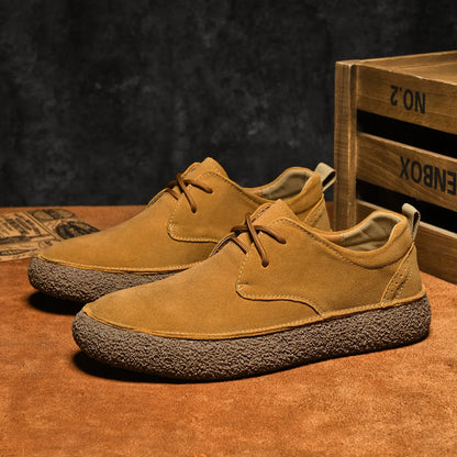 Suede Retro Chunky Casual Shoes