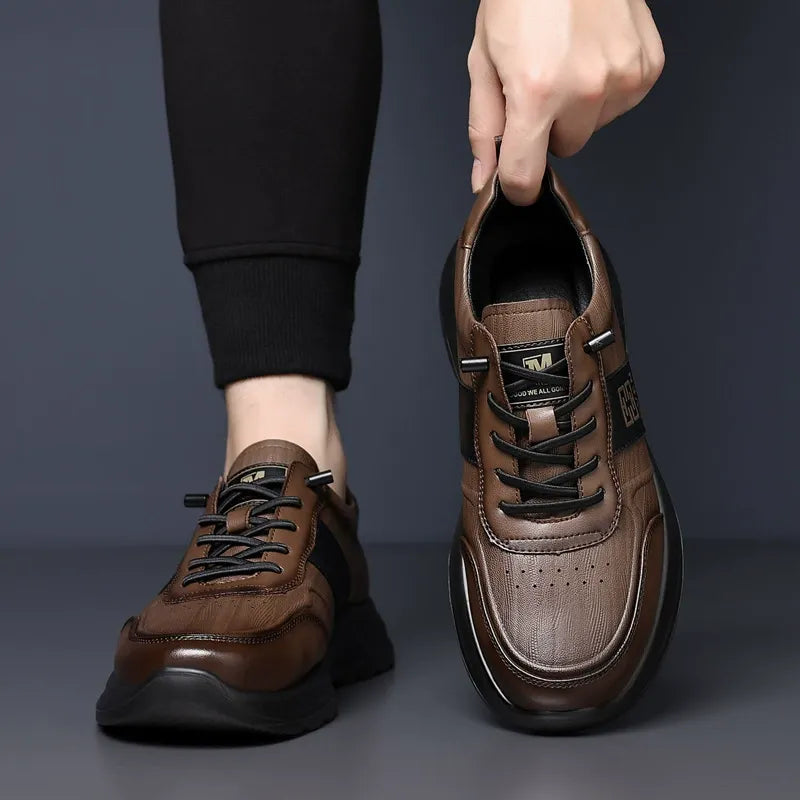 Slip On Comfy Leather Orthopedic Sneakers