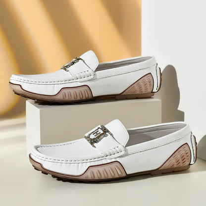 Breathable leather non-slip trendy casual leather shoes
