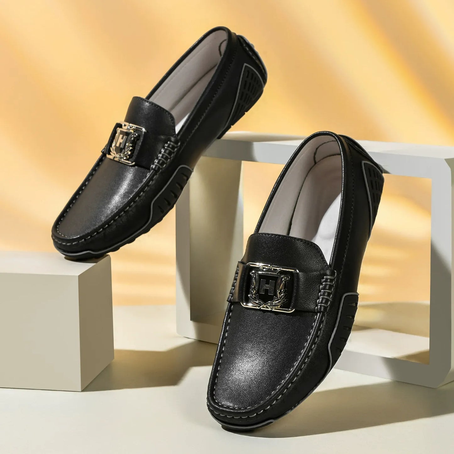 Breathable leather non-slip trendy casual leather shoes