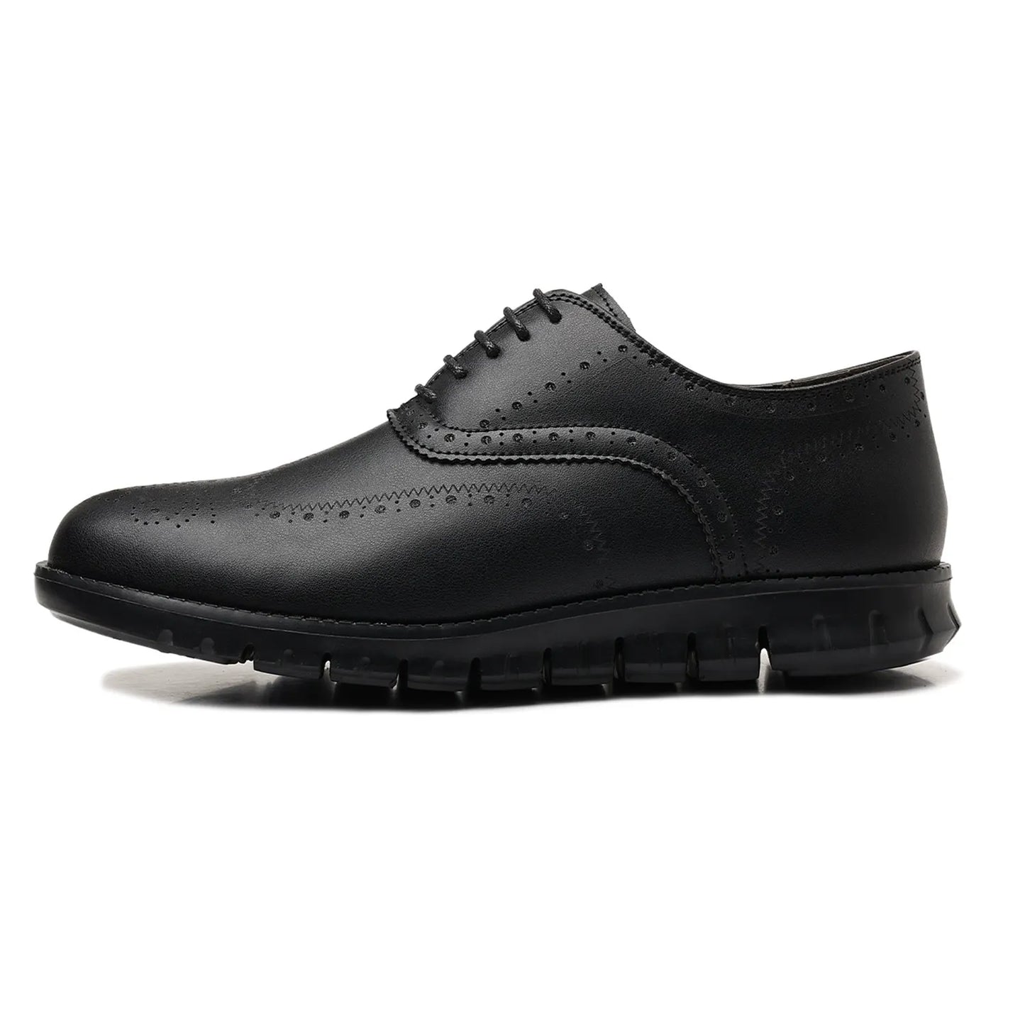 Retro hollow-soled work and casual Oxford leather shoes