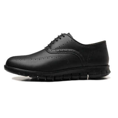 Retro hollow-soled work and casual Oxford leather shoes