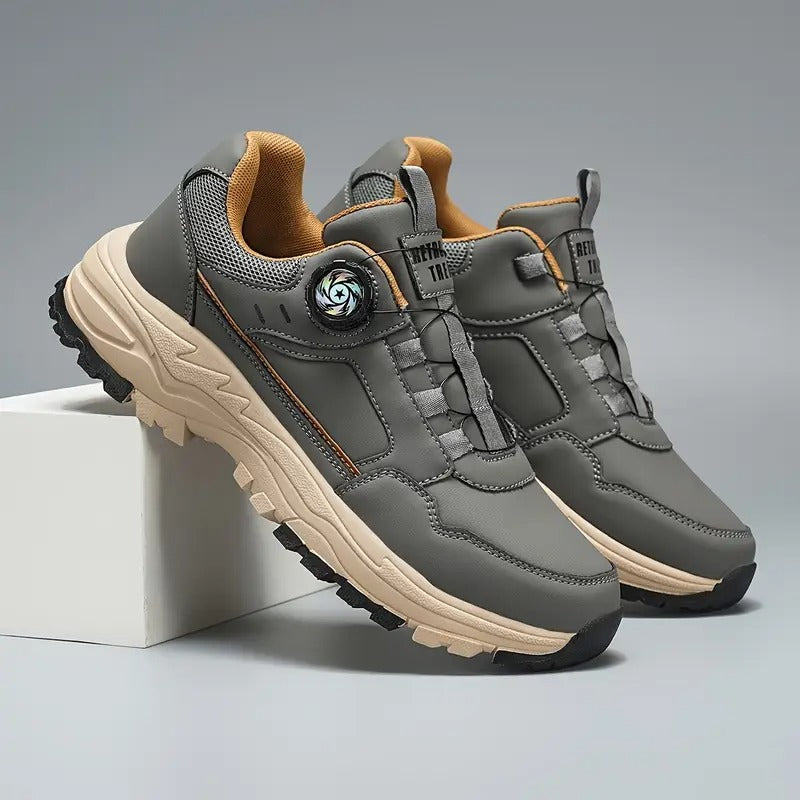 Stylish slip-on self-lacing men's sneakers