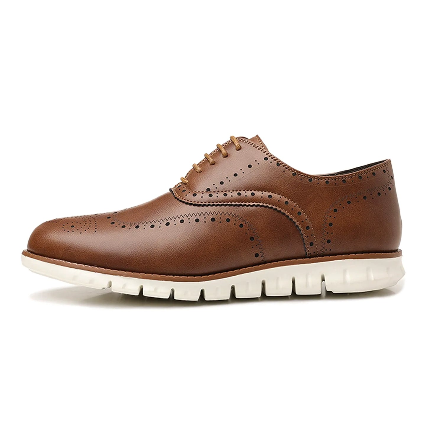 Retro hollow-soled work and casual Oxford leather shoes