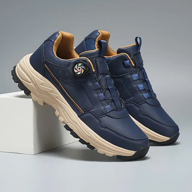 Stylish slip-on self-lacing men's sneakers