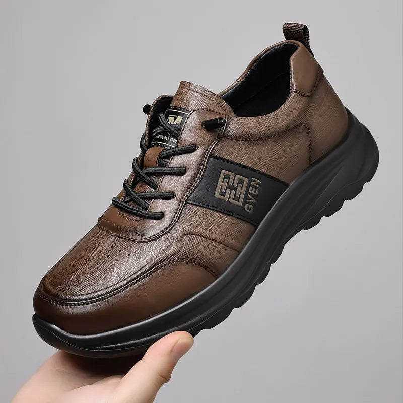 Slip On Comfy Leather Orthopedic Sneakers
