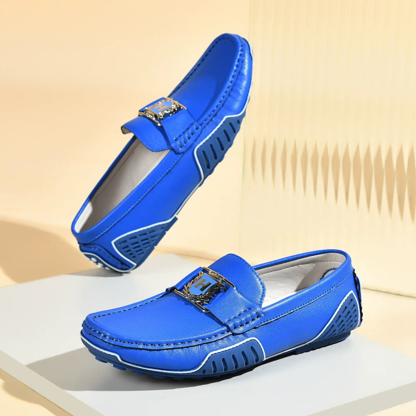 Breathable leather non-slip trendy casual leather shoes
