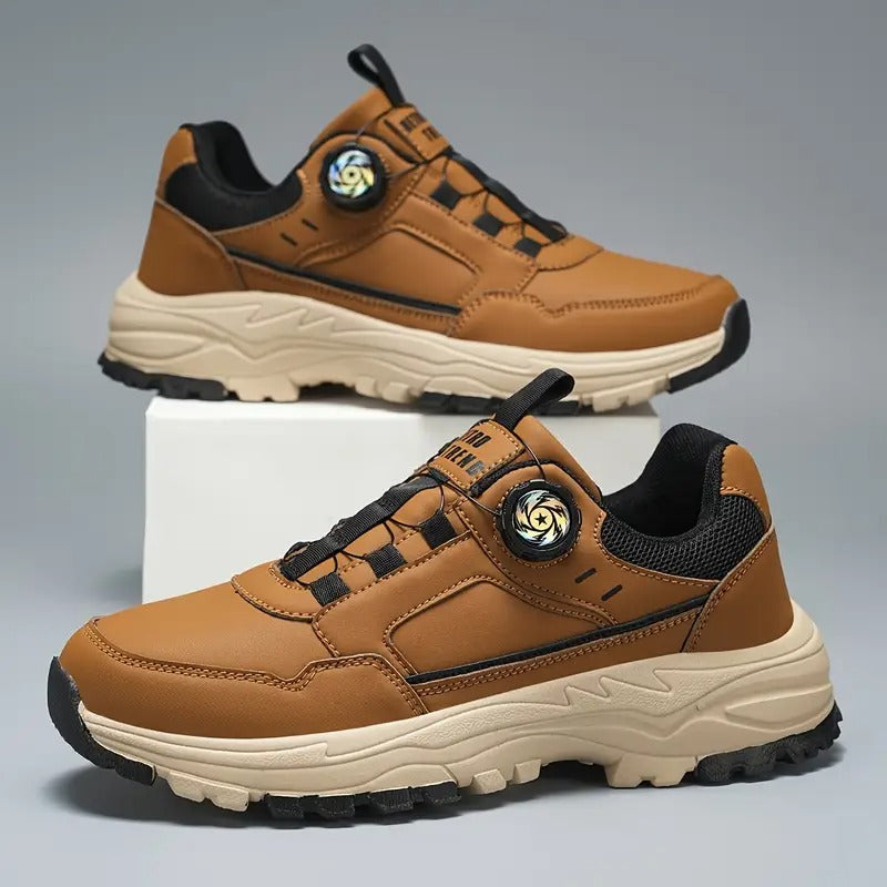 Stylish slip-on self-lacing men's sneakers