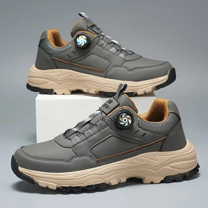 Stylish slip-on self-lacing men's sneakers