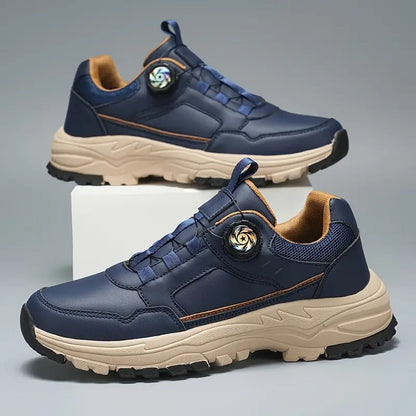 Stylish slip-on self-lacing men's sneakers