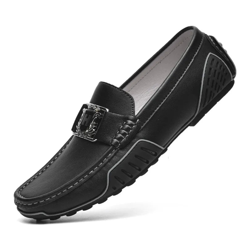 Breathable leather non-slip trendy casual leather shoes